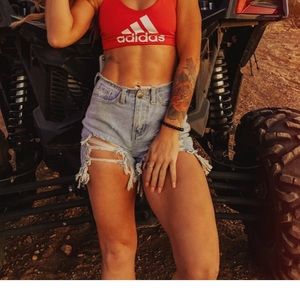 Mid-Rise Cut off Shorts MEDIUM